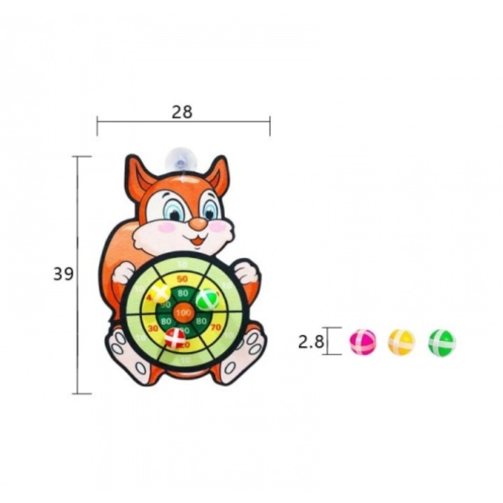 Дартс с липучками "Белочка" в пак. арт.N549-H30009