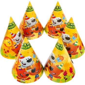 Набор праздничных колпачков "МиМиМишки" 6шт. арт.BH-51980-MIMI