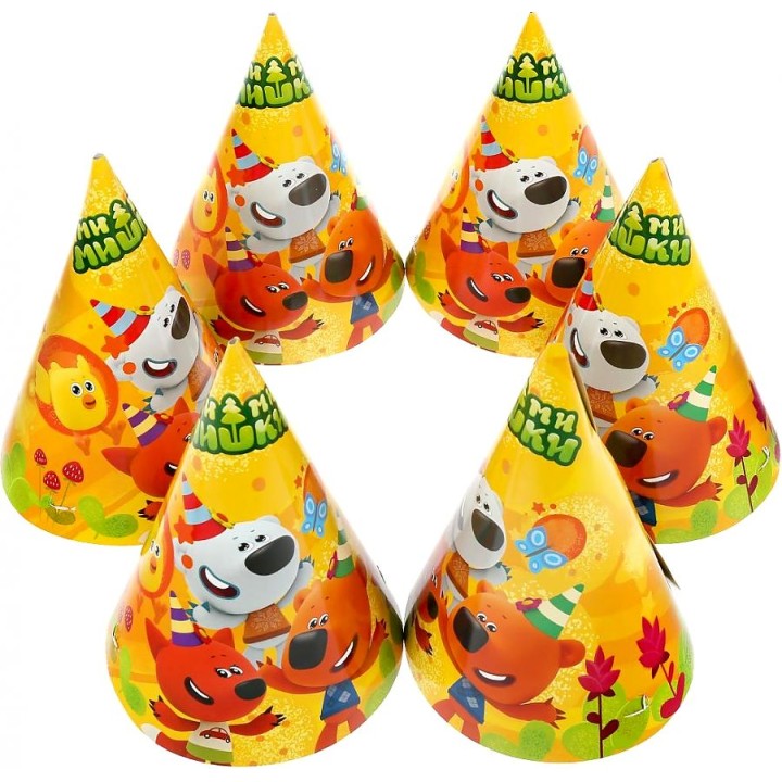 Набор праздничных колпачков "МиМиМишки" 6шт. арт.BH-51980-MIMI