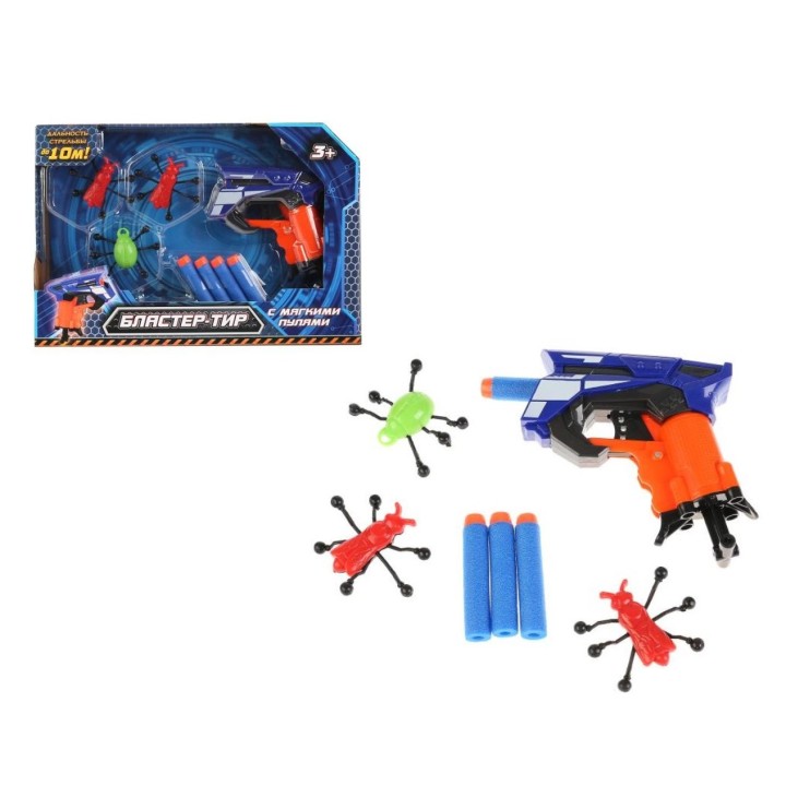 Играем вместе. Бластер -Тир с мягкими пулями, жуки арт.B1640784-R