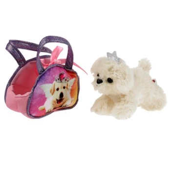 Мой питомец. Мягкая игрушка Собачка 15см в модной сумочке в пак. арт.CT-AD191178-19A
