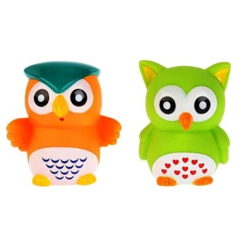 Капитошка. Игрушка для ванны "Совы" 2шт, 6см в сетке арт.LX18OW2-4