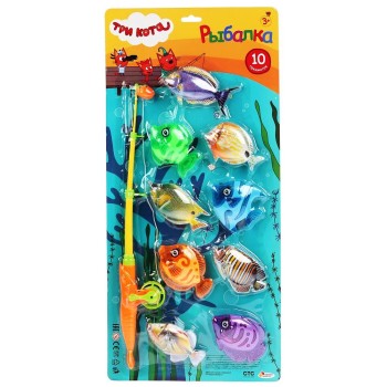 Играем вместе. Игра рыбалка "Три Кота" на блистере 53*25,5*3см арт.1508V035-R