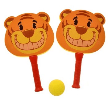 Набор ракетки детские "Тигренок" объемн.EVA, мяч в сетке арт.1773727