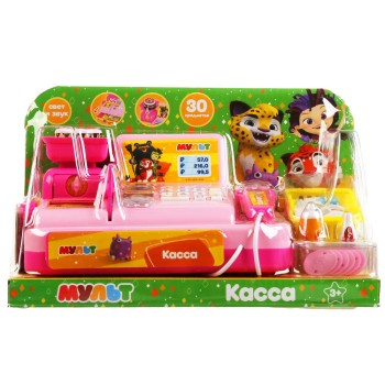 Играем вместе. Касса "Мульт" на бат. (свет, звук) в кор арт.1901U017-R