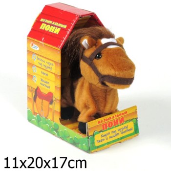 My Friends. Интерактивный пони "Барти" 17 см. 5 функций, ходит арт.HTH412B