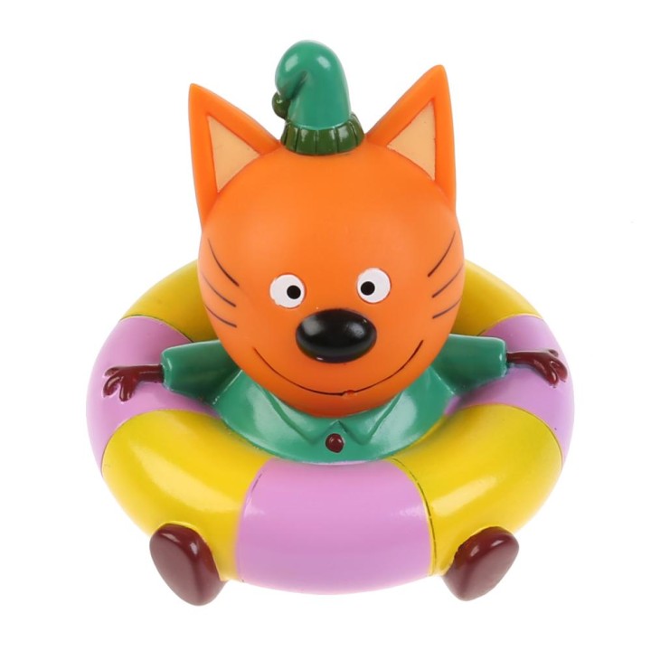 Капитошка. Игрушка для ванны "Три Кота Компот" на круге в сетке арт.LXMKOM-02TC