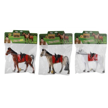 Играем вместе. Лошадь с аксессуар. 13 см, флокирован. покрытие арт.37R