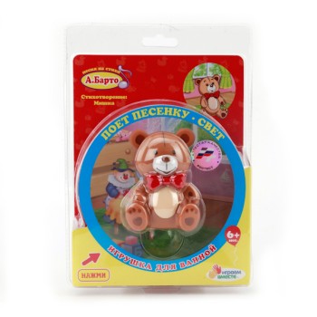 Играем вместе. Игрушка пвх "Мишка", свет+звук на блистере арт. 17R-LS