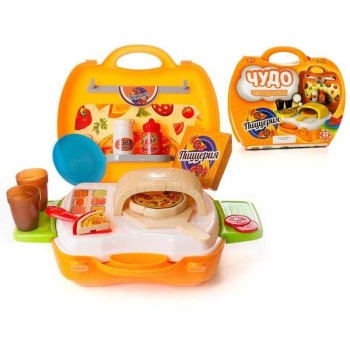 Чудо-чемоданчик. Пиццерия, 22 предмета, 20x24x10 см арт.PT-00460