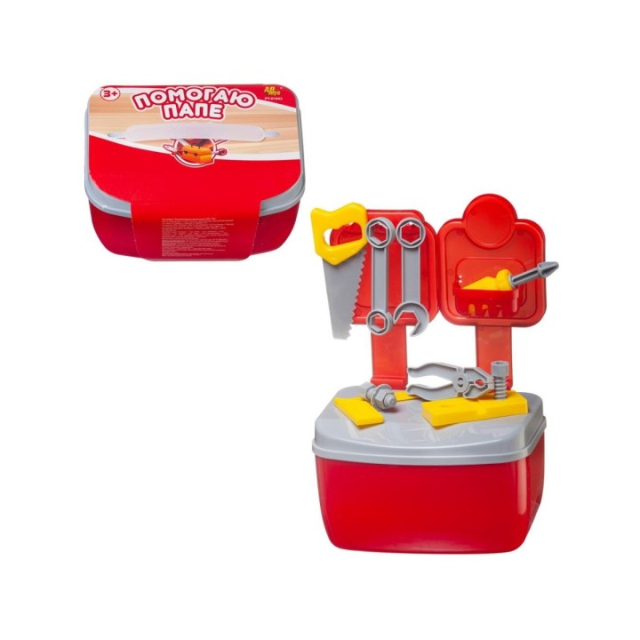 Помогаю Папе. Набор инструментов в ящике арт.PT-01043