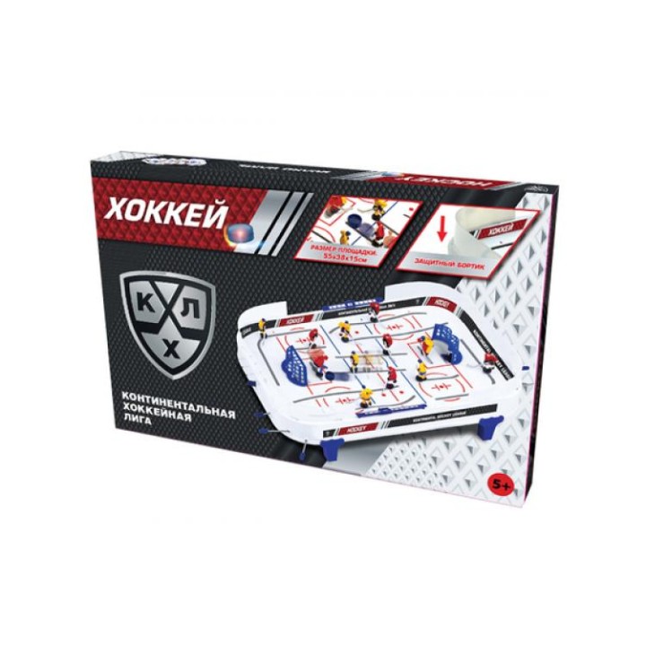 КХЛ Хоккей настольный 58*39*6 см, из пластмассы+элементы из металла, от 5 лет арт.68200/2
