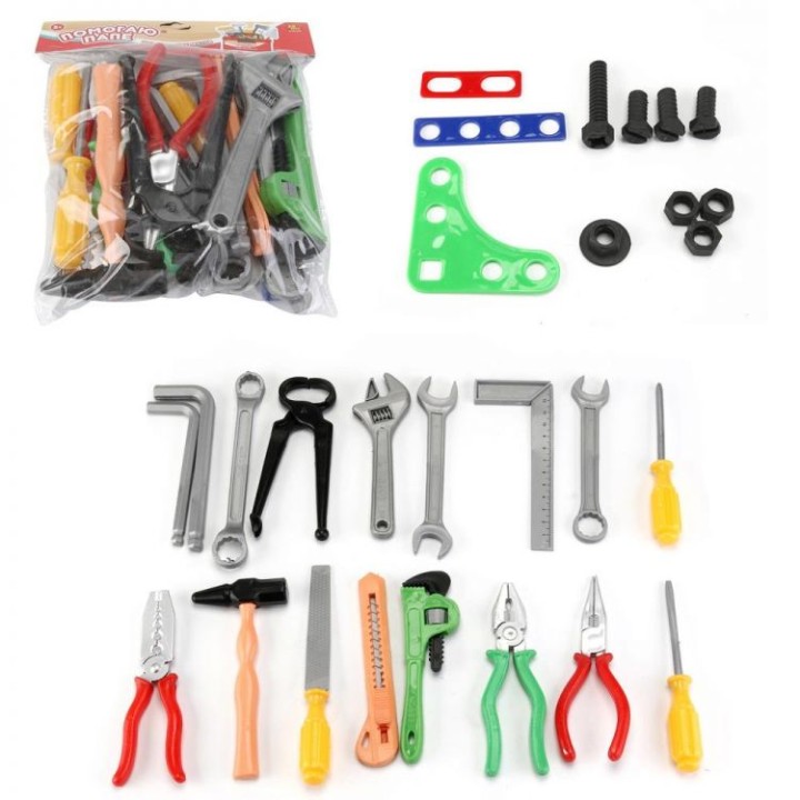Помогаю Папе. Набор инструментов, в пакете с хедером, 28 предм. арт.PT-01335