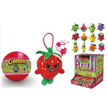 Cukoons.Фрукты (мягконабивные) 7 см в пластм. шарах, 12 шт в ассорт. арт.SP0005/1