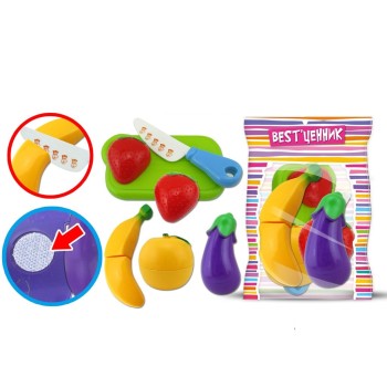 Набор "Продукты" для резки на липучках в/п 18,5*3*25 см арт.100798988