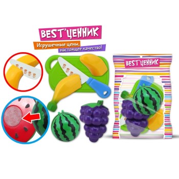 Набор "Продукты" для резки на липучках в/п 18,5*5*25 см арт.100799071