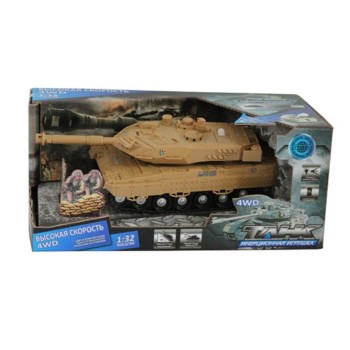 Танк инерц. звук, свет, в/к 27.5*14*12 см. арт.6506-1