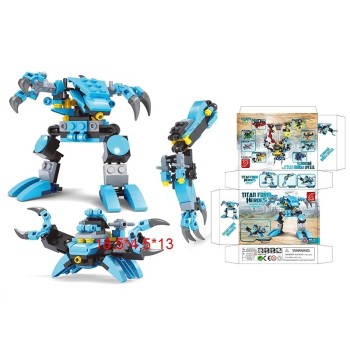 Ausini. Конструктор "Герои 3 в1" 65 дет. 18,5*4,5*13 см. в кор. арт.ZY882230