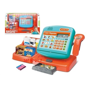 Shantou. Набор "Супермаркет" игровая панель, калькул, сканер, касса с деньгами, арт.ZY1141473