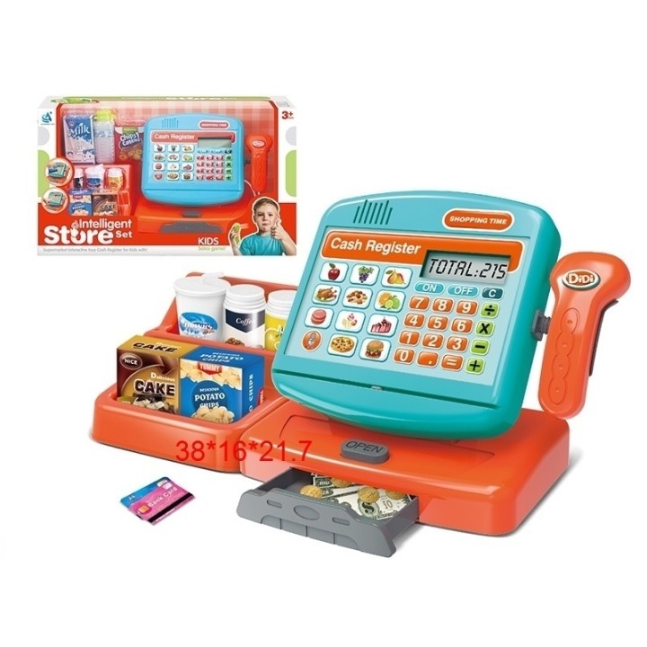 Shantou. Набор "Супермаркет" игровая панель, калькул, сканер, касса с деньгами, арт.ZY1141473