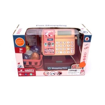 Набор "Супермаркет" на бат. (касса, весы, сканер,товары в корзине) арт.2034312