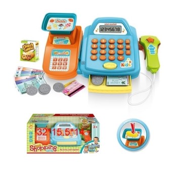 Shantou. Набор "Супермаркет" на бат. продукты, сканер, весы, калькулятор, LCD дисплей арт.ZY1129545
