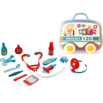 Набор "Доктор" в чемодане на колёсах 21*19*7 см. арт.ZY814151