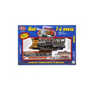 Play Smart. Железная дорога "Мой 1-й поезд" 11 эл. 282 см длина, с дымком, звук,свет арт.0616/DT
