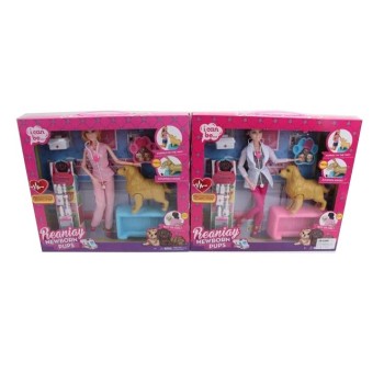 Кукла "Ветеринар" с аксесс. в/к 37*6*32,5 см. арт.1754567