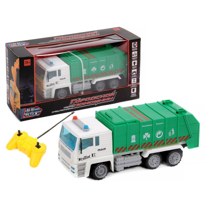 BeBoy. Грузовик-мусоровоз р/у на аккум с заряд уст-м, движ. во всех направ. арт.IT105251