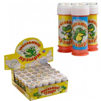 Мыльные пузыри "Крокодильчик" 50 мл (36 шт в наборе) (поштучно) арт.15010/AT