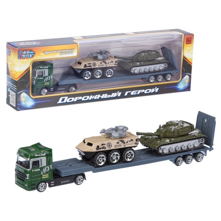 BeBoy. Машинка металл. подвижные элементы 1:87, размер 28.5*4*8.5 см, в/к арт.IT107544