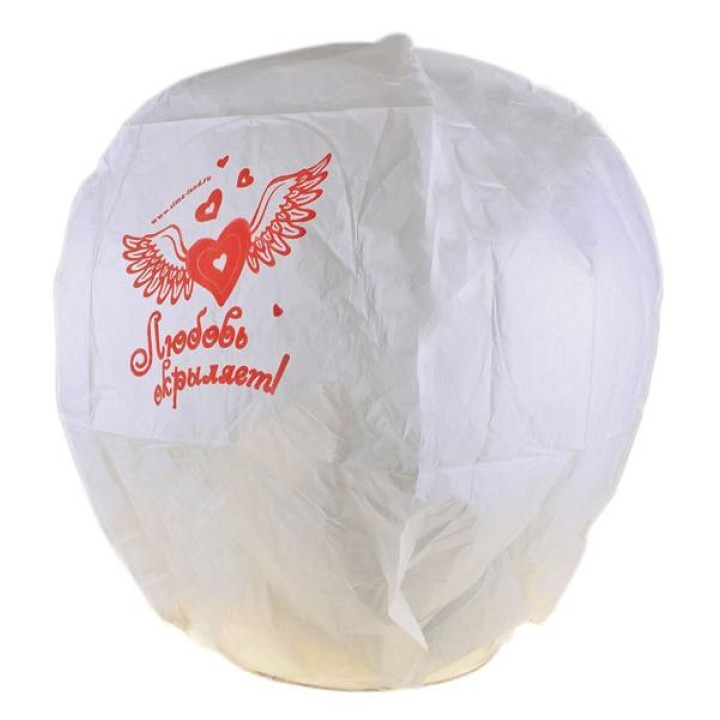 Небесный фонарик арт.320274 "Любовь окрыляет" (96х51х36)