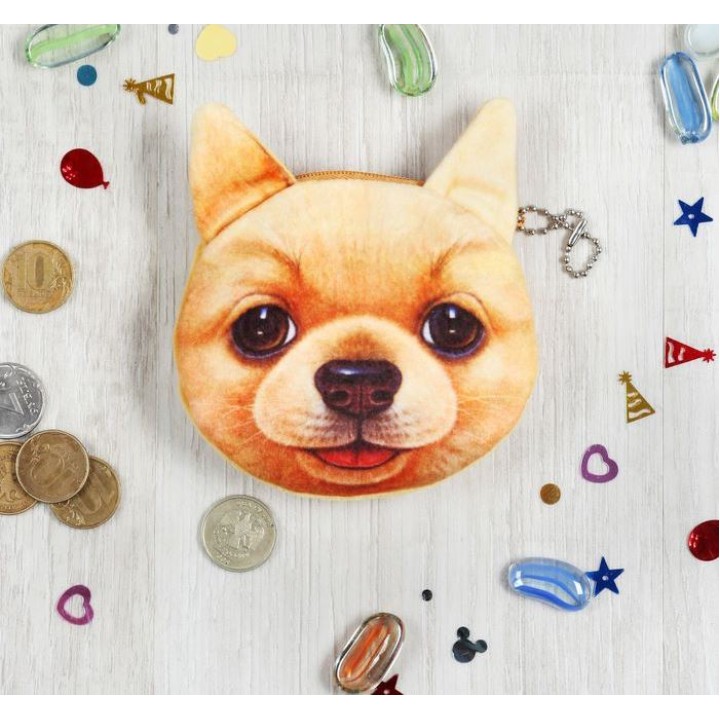 Кошелек "Рыжий песик"черный носик 2279687