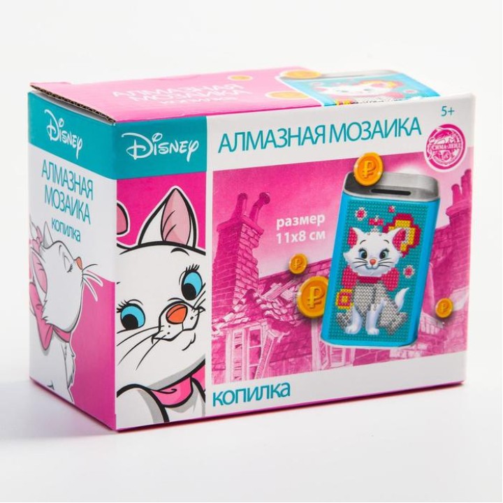 Дисней. Алмазная вышивка на копилках арт.5459589 "Кошечка Мари. Коты аристократы"