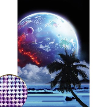 Школа талантов. Алмазная вышивка 20х30 см арт.4176748 "Загадочный космос" с частичным заполнением