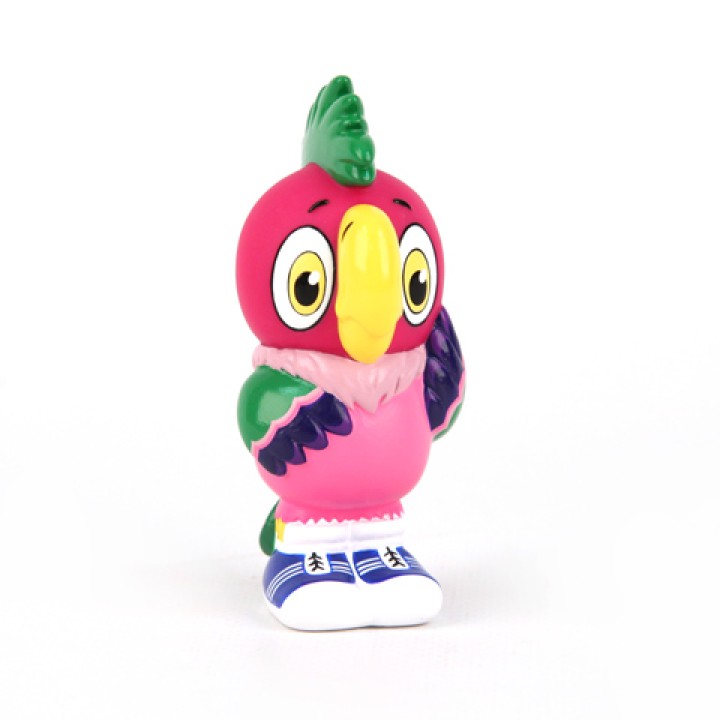 Пластизоль GT5851 "Попугай Кеша" 9 см. в сетке