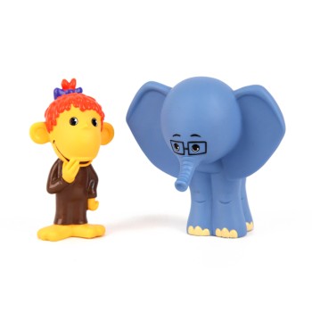 Пластизоль GT5978 "Мартышка и Слоник" 9 см. в пакете