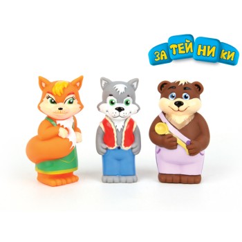 Пластизоль GT7144 Набор "Лисичка,Волк и Медведь" 3 шт. (в пакете)