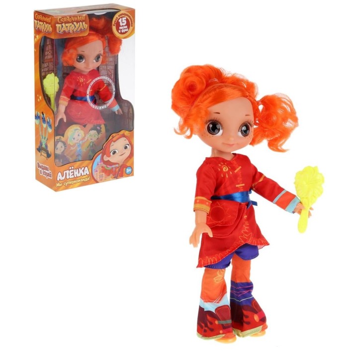 Карапуз. Кукла 32 см "Сказочный патруль. Аленка кэжуал" 15 песен и фраз в кор. арт.ST20-32-CAS-A-RU