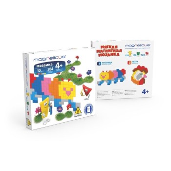 Magneticus.Миди-Мозаика "Гусеница" / 384 эл. / 10цв. арт. MM-016