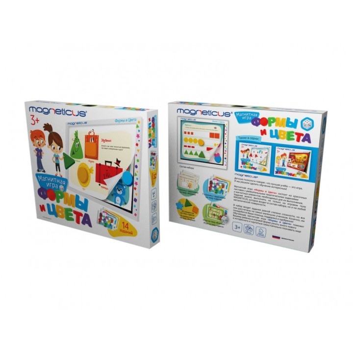 Magneticus.Игровой набор "Формы и Цвета" в картон.коробке арт. POL-011 /12
