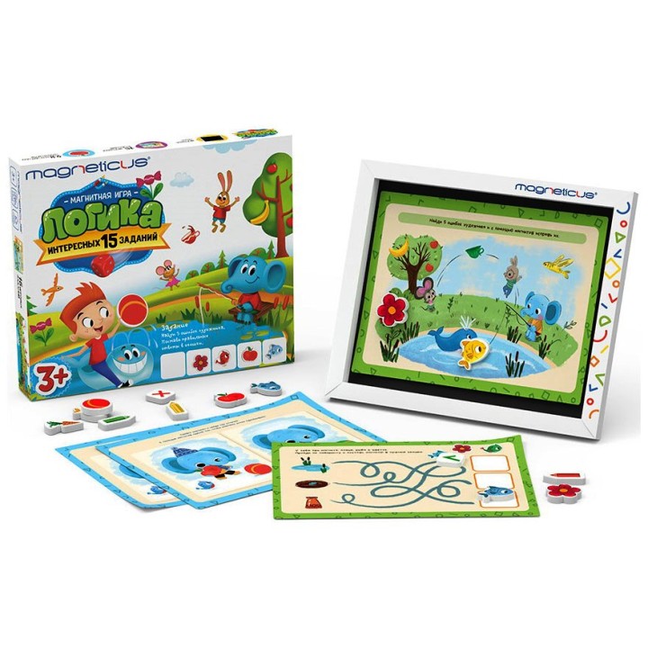 Magneticus.Магнитная игра "Логика" в картон.коробке арт.POL-016