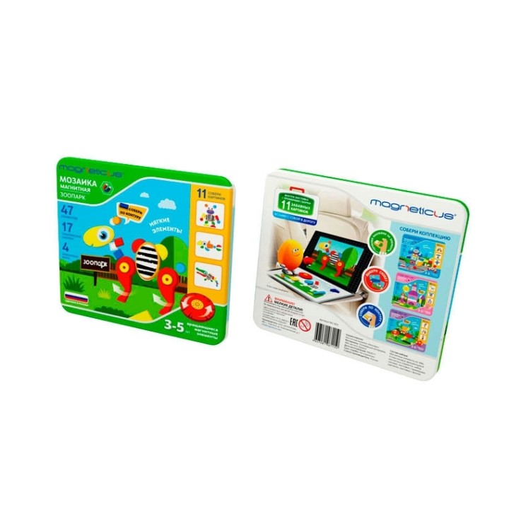 Magneticus.Магнитная мозаика "Зоопарк" арт. MC-003 /12