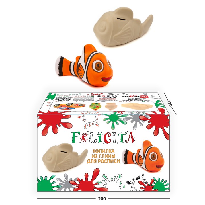 Анданте. 282459 Керамическая фигурка-копилка "Рыбка"