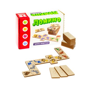 Анданте. Д578а Домино большое "Дикие животные"/25