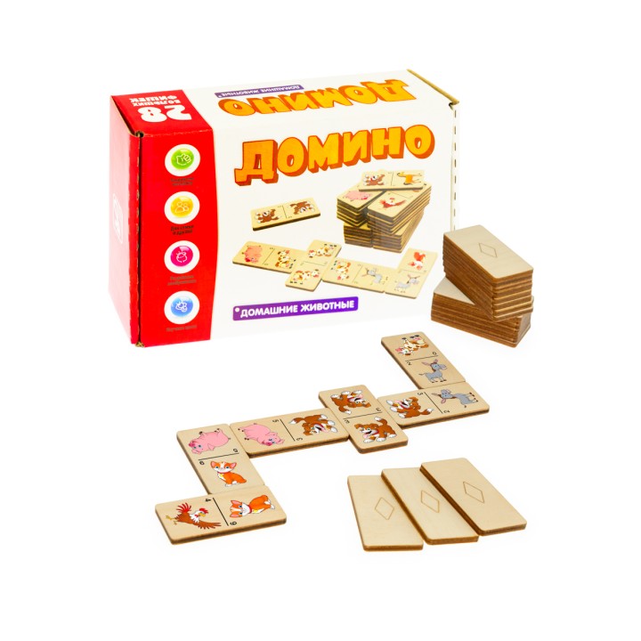 Анданте. Д579а Домино большое "Домашние животные"/25