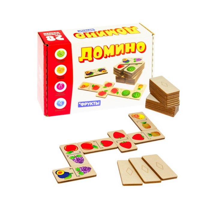 Анданте. Д580а Домино большое "Фрукты"