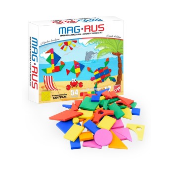 Mag-Rus. NF1035/NF1031 Магнитная мозаика "Морские каникулы" (54 эл-та) /17