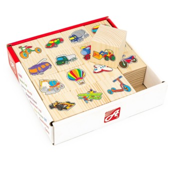 Анданте. RDI-D063a Набор кубиков "Транспорт" 16 шт/18